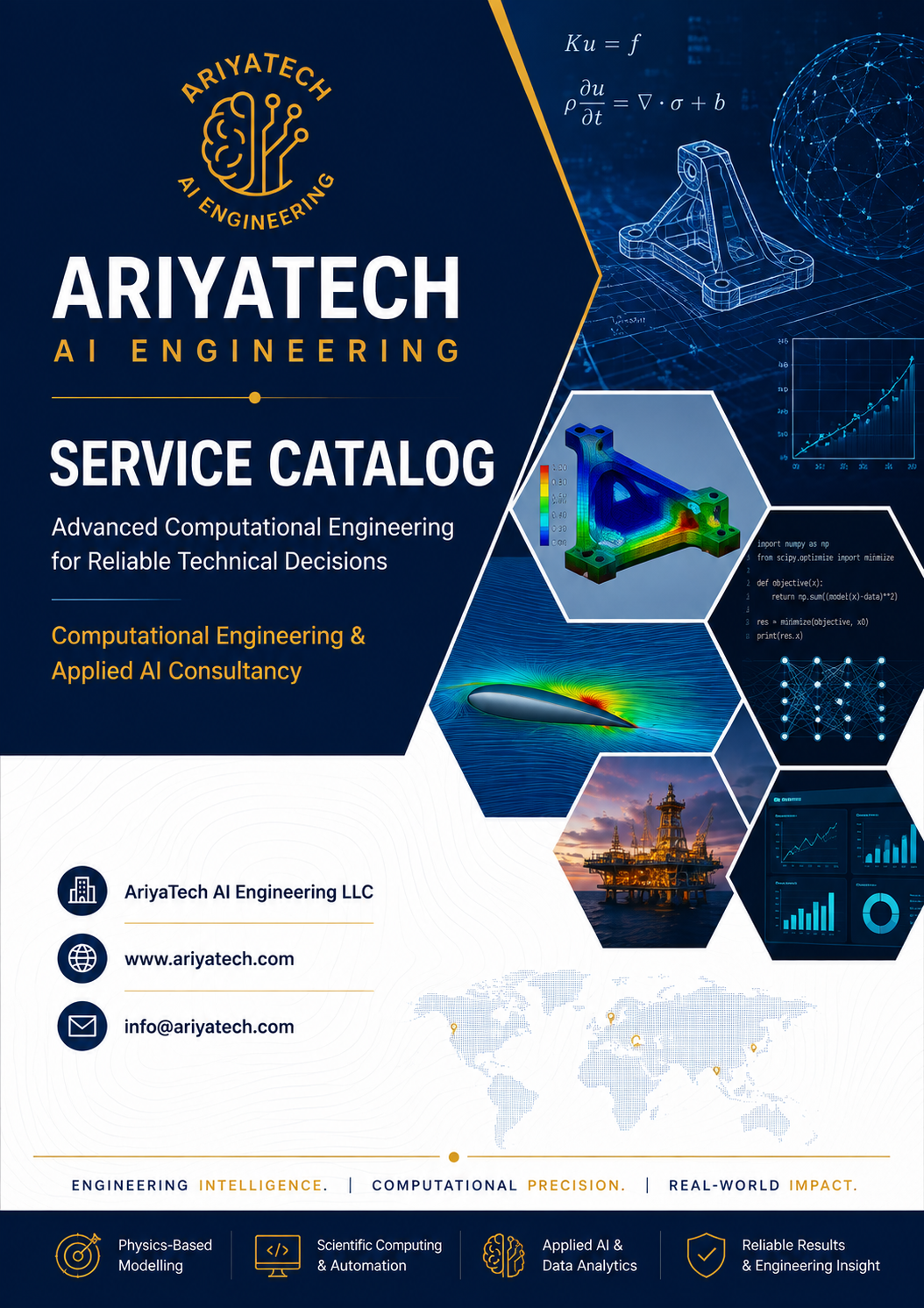 AriyaTech Computational Engineering Services Catalog cover